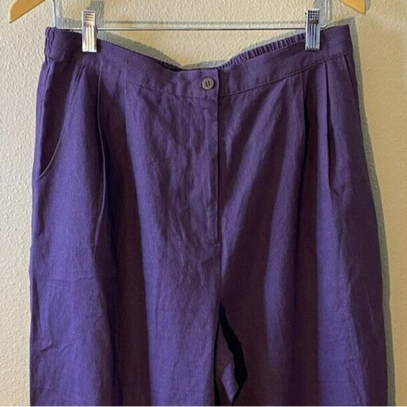 COPY - Rabbit Rabbit Rabbit Designs Pants Suit Size 16P / 16T Purple Linen Blen… - Picture 10 of 16